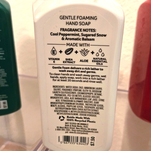 Let it Snow, Tree Farm, Winter Candy Apple 🍎 BBW  Foaming Handsoaps - Picture 5 of 8